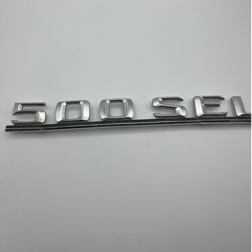 Mercedes Benz 500 SEL Trunk Emblem Badge Chrome OEM 1268170615 W126 S-Class